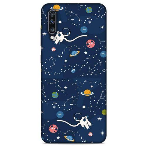 Samsung Galaxy A70 Uyumlu Kılıf Mavi Delisi (21) Koruyucu Kapak Uzay