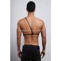 Omuz Detaylı Erkek  Deri Göğüs Harness, Gömlek Kemeri - Brfm110