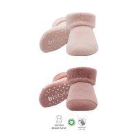 Eğitici Oyuncak  Bistyle Çemberli Kaymaz Havlu Soket Çorap 2'Li BS10503 Pudra Pembe