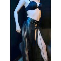 Püsküllü Deri Etek Harness - Brf1090