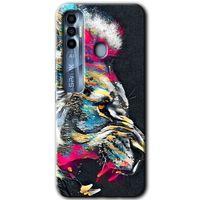 Potkal Hediye Fabrikası Tecno Spark 7 Pro Kılıf HD Desen Baskılı Arka Kapak - Colorfull Aslan