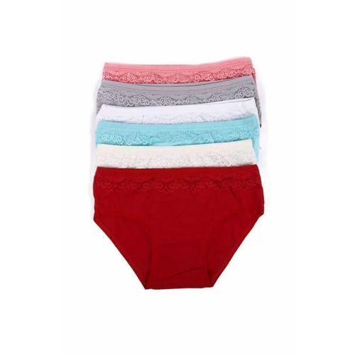 6 adet Kız Çocuk Dantelli Kız Bikini 408