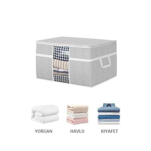 6 Adet Pencereli Yastık Hurcu Çizgili