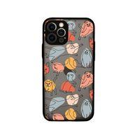 iPhone 12 Kamera Lens Korumalı Sevimli Kedi Figürleri Lüx Telefon Kılıfı