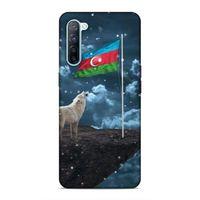 Oppo Reno 3 Uyumlu Kılıf Azarbaijan (25) Antişok Kapak Kurt Bayrak