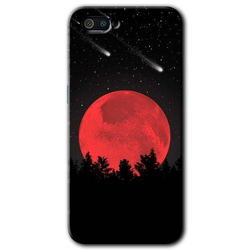 Realme C2 Kılıf HD Desen Baskılı Arka Kapak - Kanlı Ay