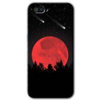 Realme C2 Kılıf HD Desen Baskılı Arka Kapak - Kanlı Ay