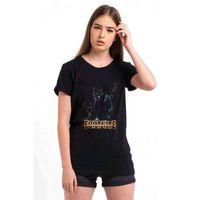 Fortine Wolf Baskılı Siyah Kadın Tshirt