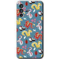Vivo V23 5G Kılıf HD Desen Baskılı Arka Kapak - Funky Dragon