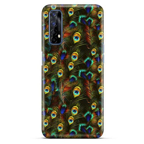 Oppo Realme 7 Kılıf Desenli Özel Seri Tüyler (11) Tam Koruma