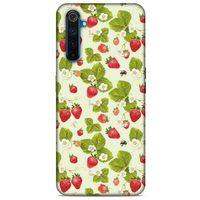 Frutix Çilek 03 Oppo Realme 6 Kılıf Desenli Silikon