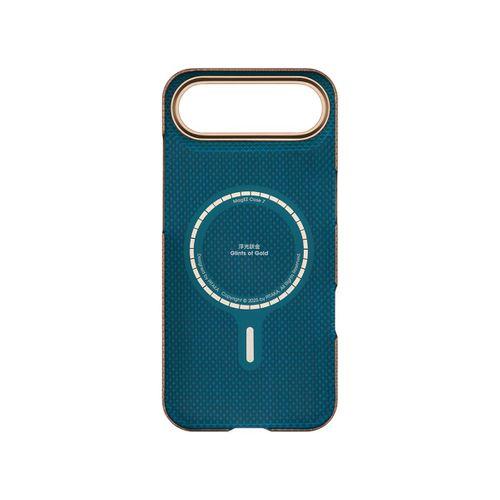 Apple iPhone 17 Air Kılıf M-safe Şarj Özellikli Aramid Fiber Pitaka Glints of Gold Ultra Slim Serisi Kapak