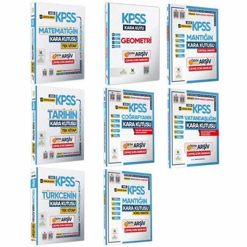 2025 KPSS Kara Kutu GY-GK TEKli Kitap EKONOMİK Set Çıkmış Soru Bankası Konu Özetli Video/PDF Çözümlü
