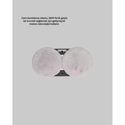 2800 Pa Güçlü Emişli Akıllı Cam Temizleyici Robot