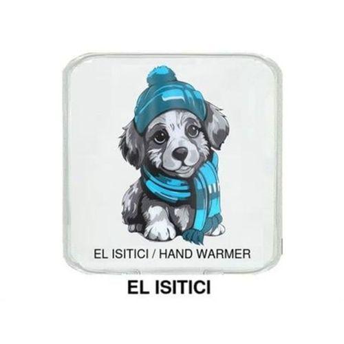 Mavi Bereli Köpek Cep Sobası,El Isıtıcı,Sıcak Su Torbası Pvc  10X9,5Cm