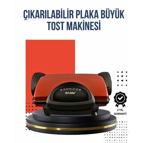 Kompakt Izgara Ve Tost Makinesi – Çıkarılabilir Plaka, Döküm Gövde