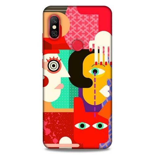 Lopard Xiaomi Mi A2 Lite Uyumlu Kılıf Soyut Sanat (15) Baskılı Antişok Kılıf