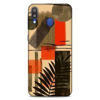 Lopard Samsung Galaxy M20 Uyumlu Kılıf Soyut Sanat (44) Desenli Tough Armor Kılıf