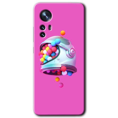 Xiaomi Mi 12 Kılıf HD Desen Baskılı Arka Kapak + Temperli Cam - Uzay Başlığı