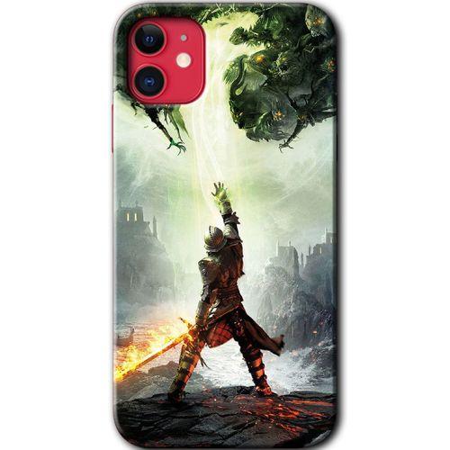 Potkal Hediye Fabrikası iPhone 11 Kılıf HD Desen Baskılı Arka Kapak - Dragon Hunter