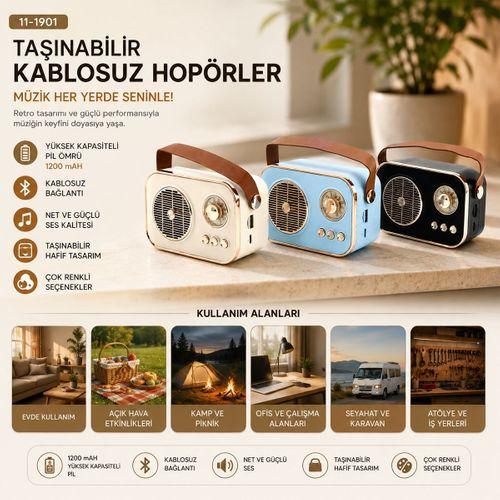 Işıklı Kablosuz Bluetooth Hoparlör USB/TF 5V