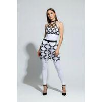 Siyah Etek Metal Halka Detaylı Etek Suni Deri Etek Kafes Yapılı - Brf1289