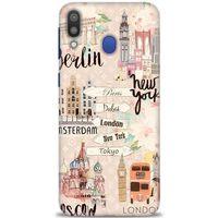 Samsung Galaxy M20 Kılıf HD Baskılı Kılıf - Berlin Set + Tam Ekran Koruyucu