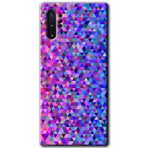 Potkal Hediye Fabrikası Samsung Galaxy Note 10 Plus HD Baskılı Kılıf + 9D Tam Ekran Koruyucu - Pixel Mozaik