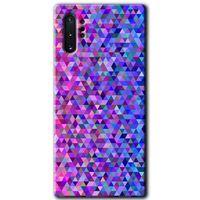 Potkal Hediye Fabrikası Samsung Galaxy Note 10 Plus HD Baskılı Kılıf + 9D Tam Ekran Koruyucu - Pixel Mozaik