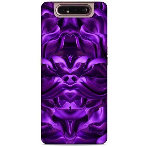 Samsung Galaxy A80 Uyumlu Kılıf Mor Delisi (1) Kılıfı Saten