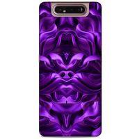 Samsung Galaxy A80 Uyumlu Kılıf Mor Delisi (1) Kılıfı Saten