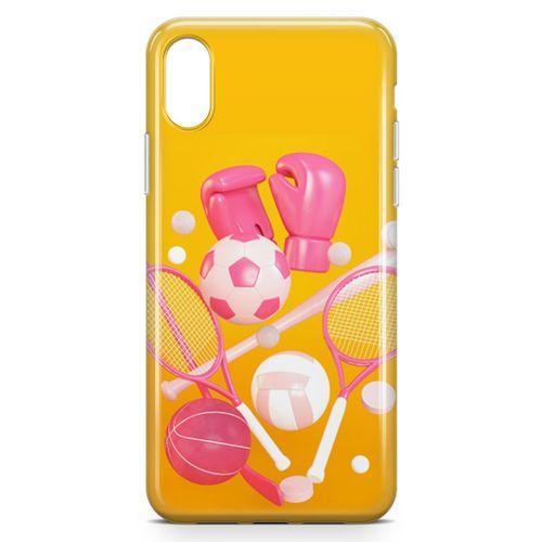 Apple iPhone XS Max Kılıf Boks Eldiveni Tenis Arka Kapak Koruma Desenli Full Koruyucu