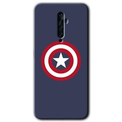 MRCİLETİSİM Oppo Reno 2z Kılıf Kapak - Captain! +Hayalet Ekran Yandan Gözükmez