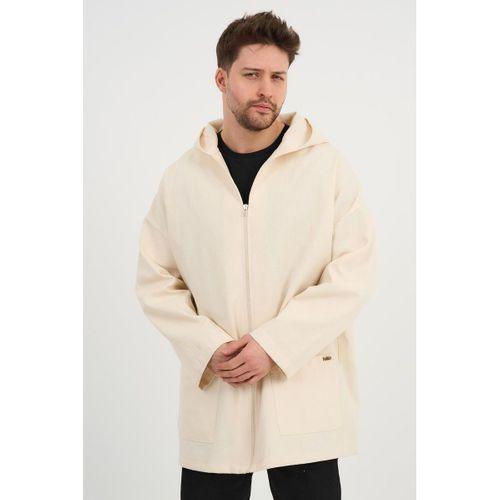 ALEXANDERGARDI Kapüşonlu Keten Görünümlü İnce Oversize Ceket (UNX-0074)