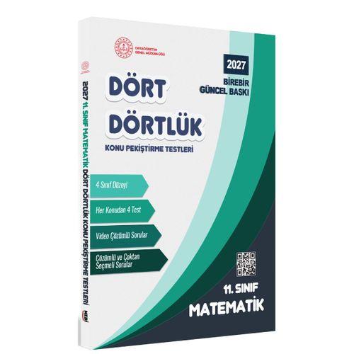 2027 MEBİ-OGM 11  Sınıf Dört Dörtlük Matematik Pekiştirme Testi A4 Renkli Soru Bankası BASKI ÜCRETİ