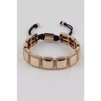 İpli Çelik Bileklik - Altın