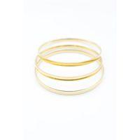 3'lü Ajda Bilezik-65mm - Altın