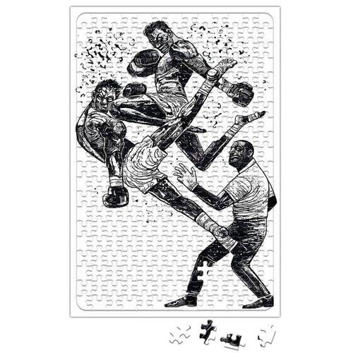 Luta Muay Thai Desenho Puzzle 240 Parça Yapboz