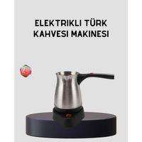 Elektrikli Türk Kahvesi Cezvesi 800w Kablosuz Döner Tabanlı