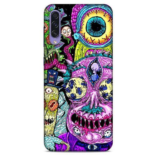 Samsung Galaxy A50s Uyumlu Kılıf Rick And Morty (47) Crystal Flex Kılıf Decoy Mortys