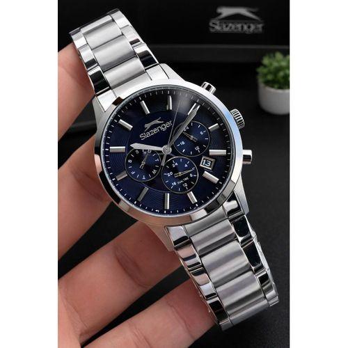 Slazenger İtalyan Tasarım Bileklik Hediyeli 2 Yıl Garantili 10 Atm Çelik Erkek Kol Saat ESL2511.E.03