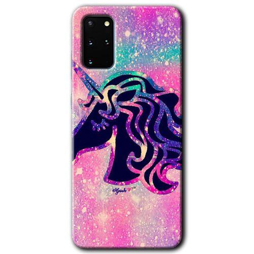 Galaxy S20 Plus Kılıf HD Desen Baskılı Arka Kapak - Unicorn Kristal