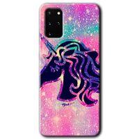 Galaxy S20 Plus Kılıf HD Desen Baskılı Arka Kapak - Unicorn Kristal