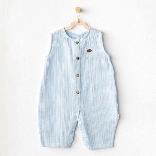 Andywawa Andywawa AC25883 Müslin Home Bebe Tulum Blue