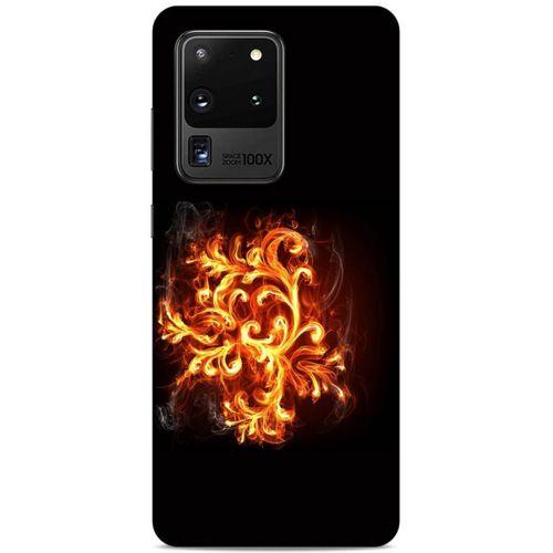 Lopard Samsung Galaxy S20 Ultra Uyumlu Kılıf FireX (26) Tpu Silikon Kılıf Ateş Wallpaper