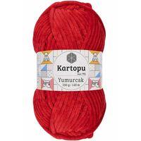 1 Adet Yumurcak Kadife El Örgü İpi Açık Kırmızı K165