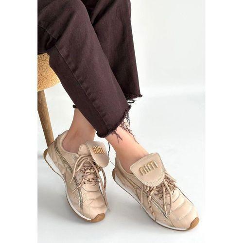 Dissa Bej Cilt Bağcıklı Paraşüt Detaylı Spor Ayakkabı