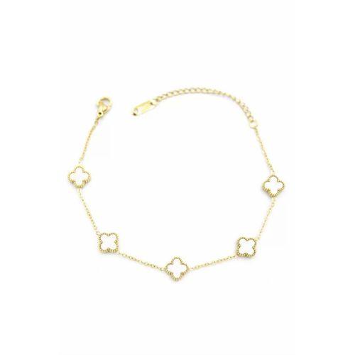 VC Yonca Bileklik - Beyaz