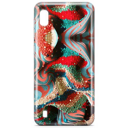 Samsung Galaxy A10 Kılıf Kabartma İnciler Arka Kapak Koruma Desenli Full Koruyucu