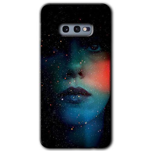 Galaxy S10e Kılıf HD Desen Baskılı Arka Kapak - Karanlık Kadın